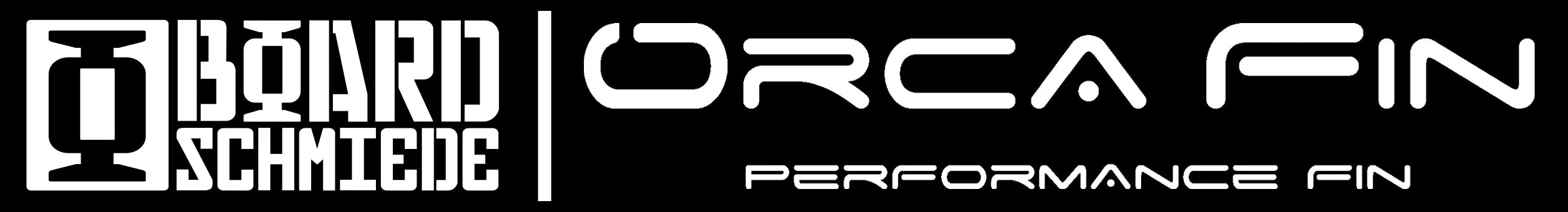 ORCA Kiteboarding fins and Boardschmiede custom kiteboards logo