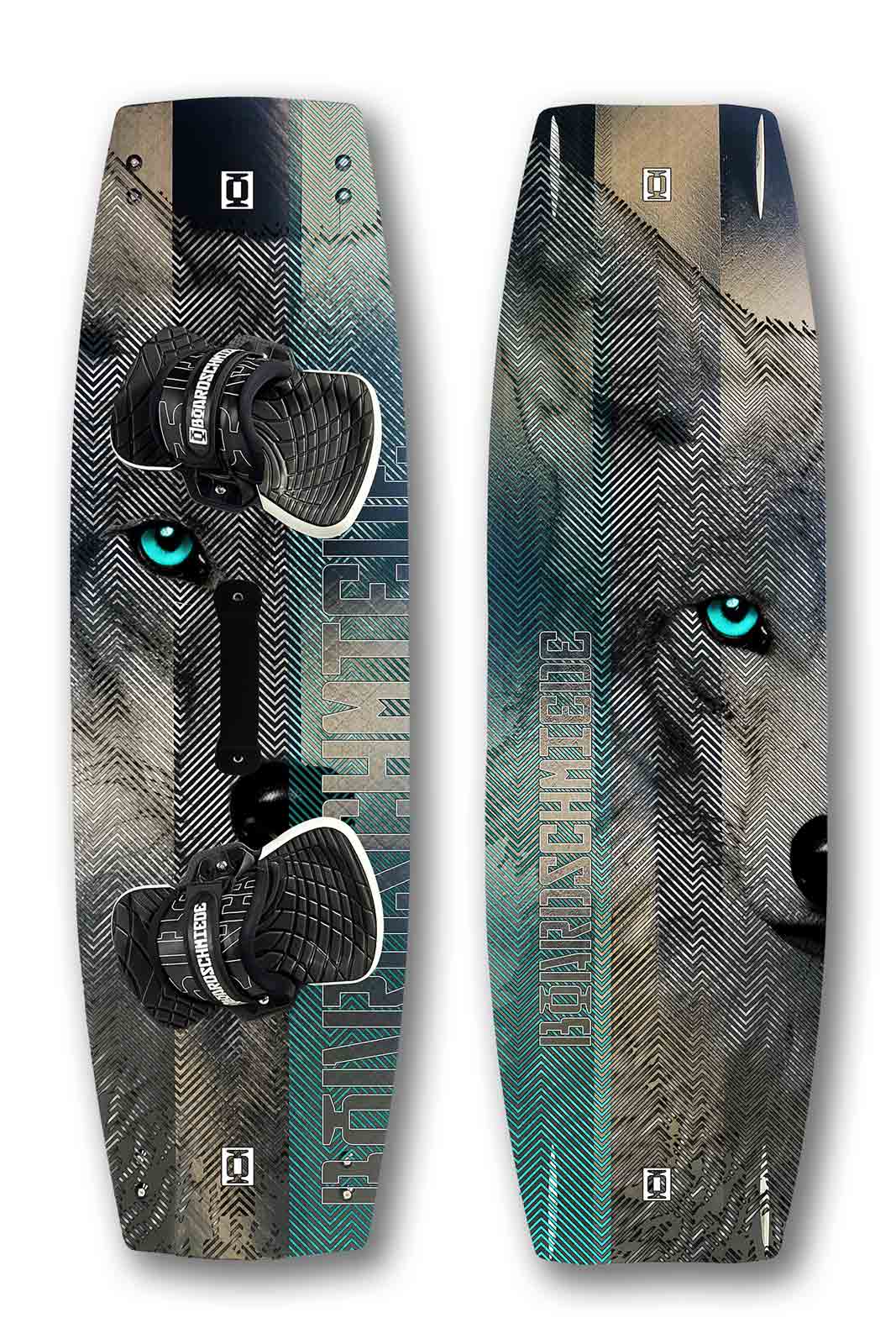 Boardschmiede Coyote chrome reflection custom twintip kiteboard design